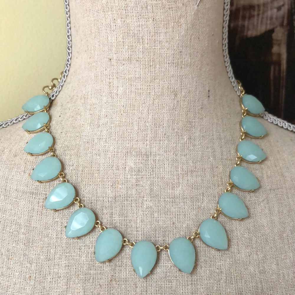 Spartina Aqua teardrop necklace.